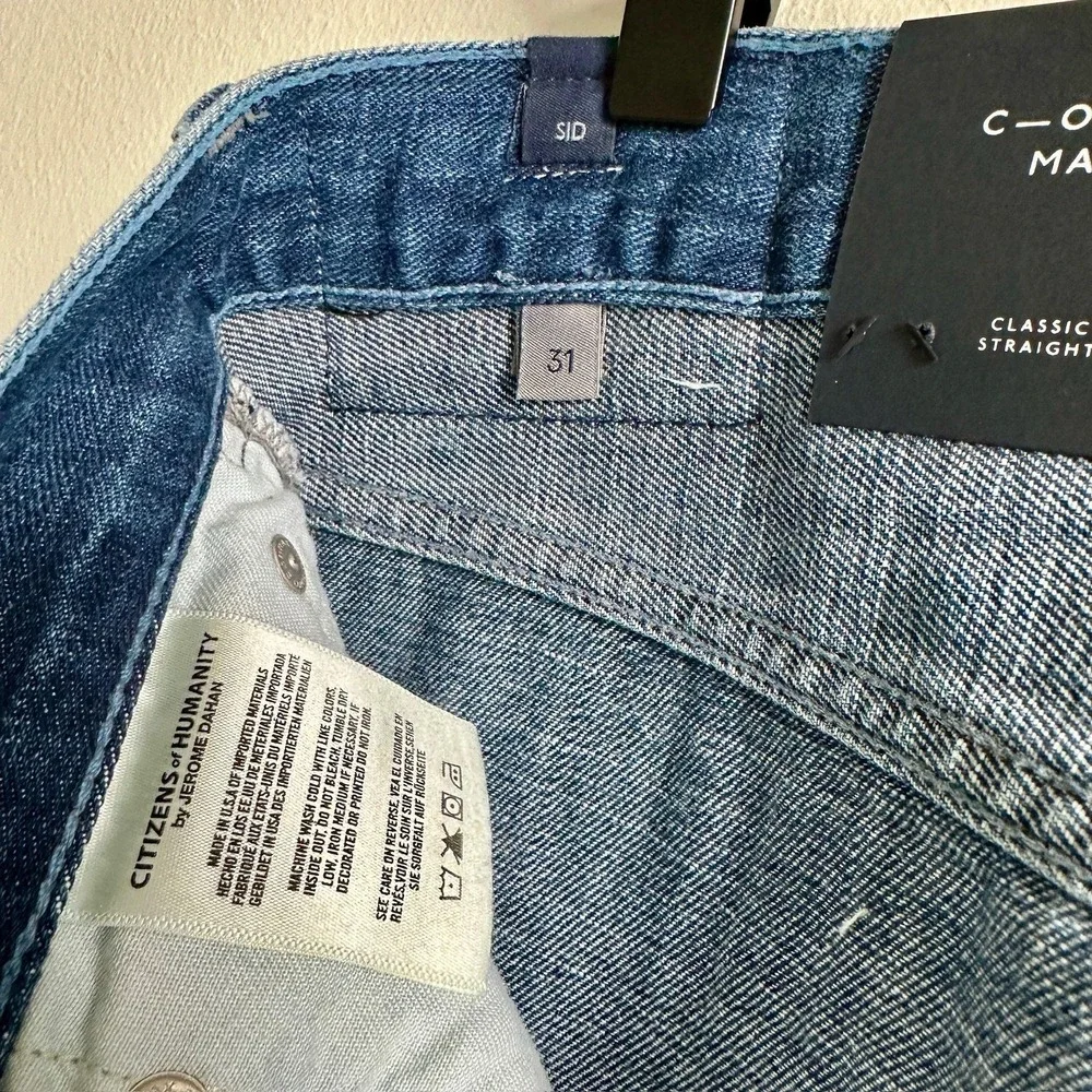 Citizens of Humanity Jeans Mens 31 Blue SID‎ Classic Straight Leg Denim Pants